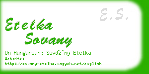 etelka sovany business card